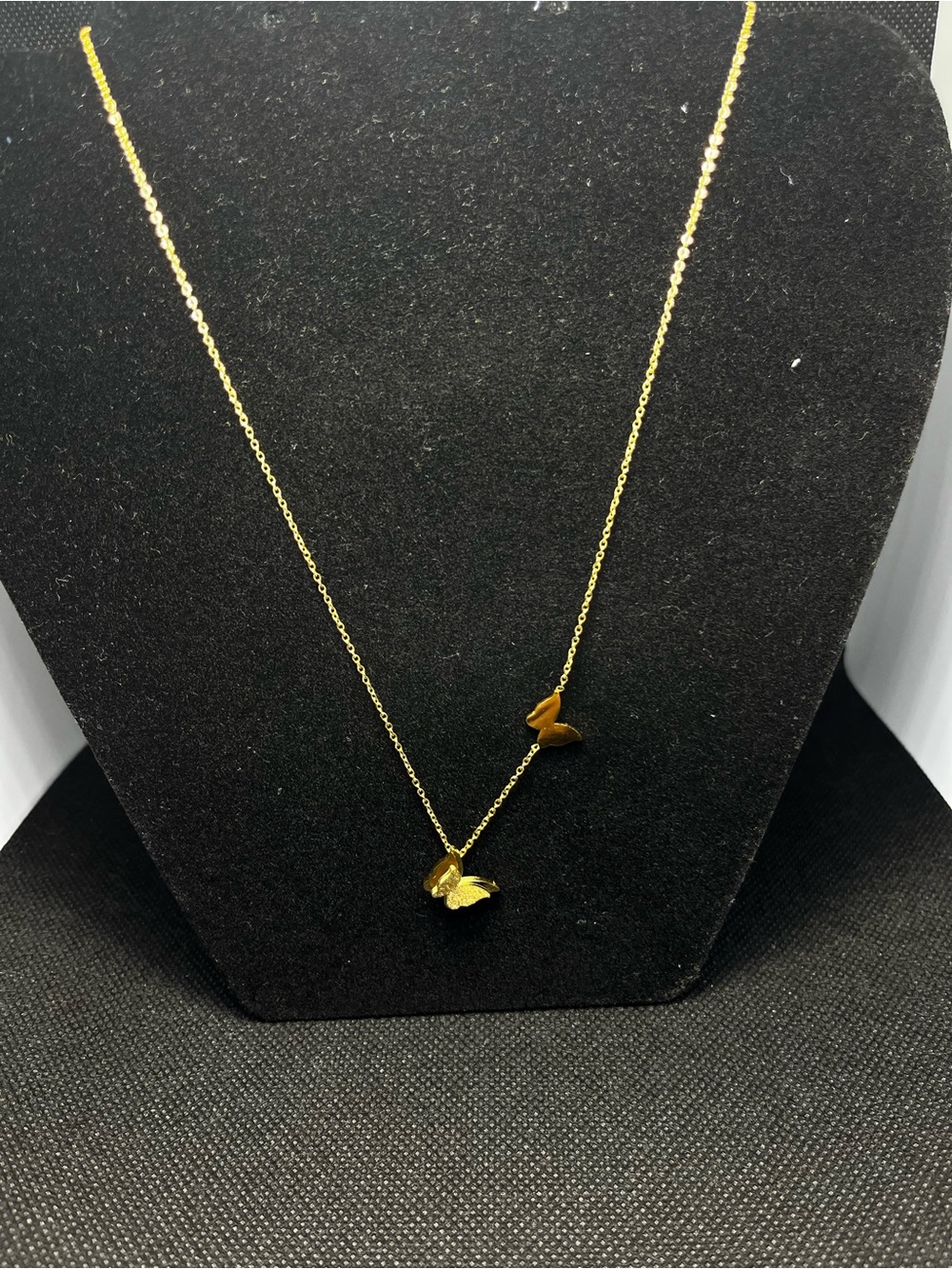 Gold-plated Butterfly Pendant Necklace - Elegant Women’s Jewelry